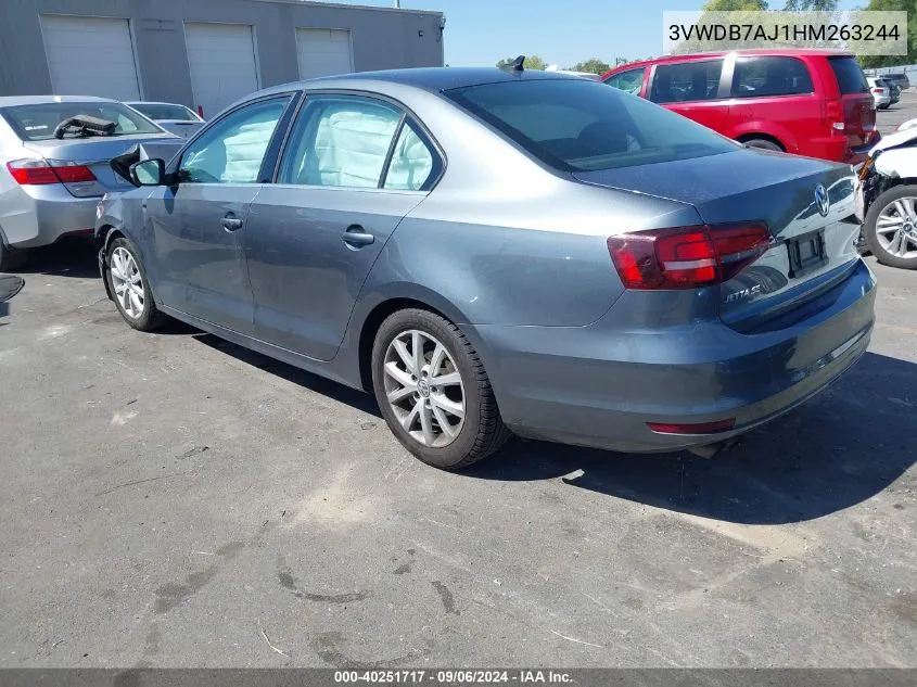 3VWDB7AJ1HM263244 2017 Volkswagen Jetta 1.4T Se