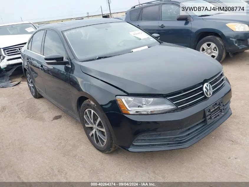 3VWDB7AJ4HM308774 2017 Volkswagen Jetta Se