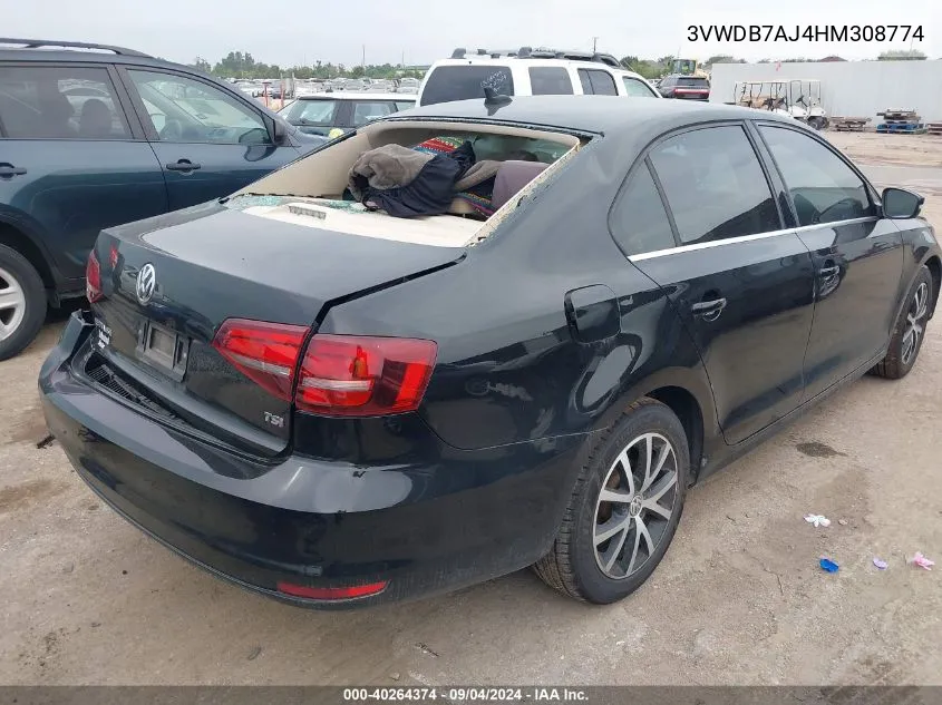 3VWDB7AJ4HM308774 2017 Volkswagen Jetta Se