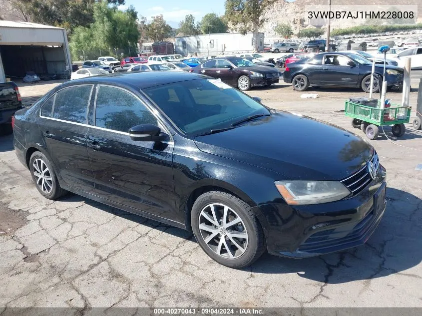 3VWDB7AJ1HM228008 2017 Volkswagen Jetta 1.4T Se