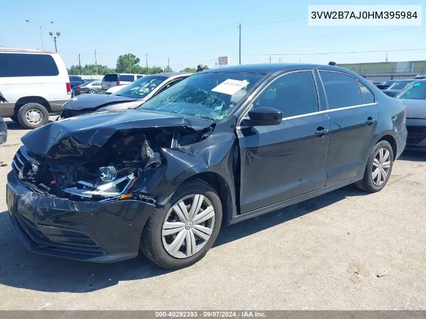 3VW2B7AJ0HM395984 2017 Volkswagen Jetta S