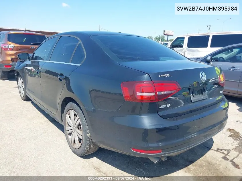 3VW2B7AJ0HM395984 2017 Volkswagen Jetta S