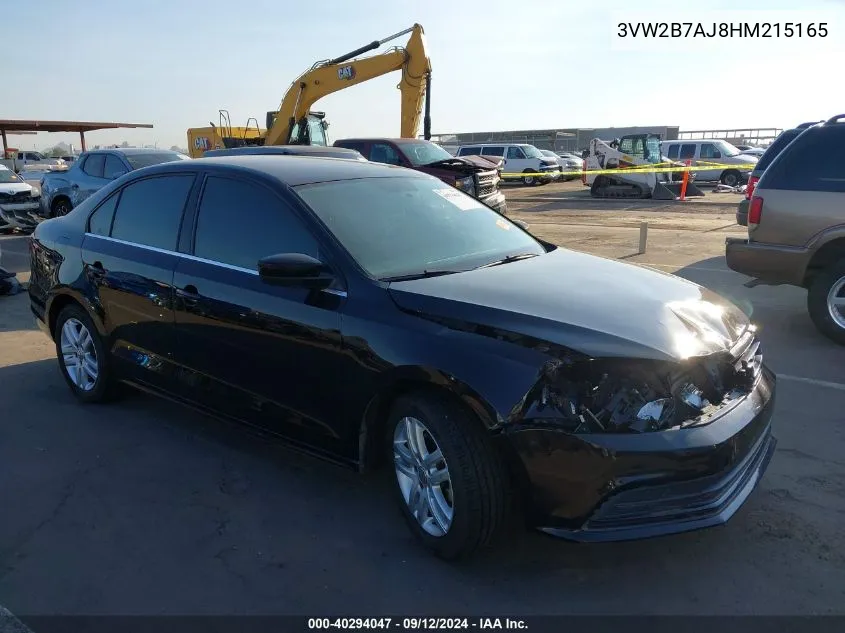 3VW2B7AJ8HM215165 2017 Volkswagen Jetta 1.4T S