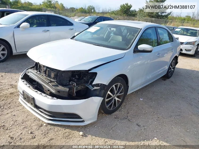 3VWDB7AJ2HM388107 2017 Volkswagen Jetta 1.4T Se