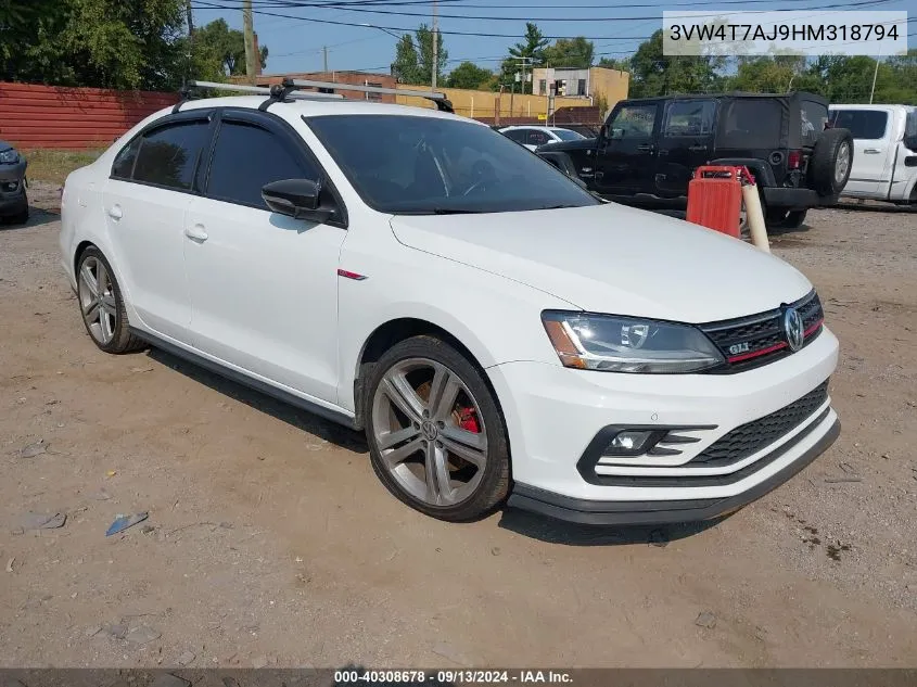 3VW4T7AJ9HM318794 2017 Volkswagen Jetta Gli