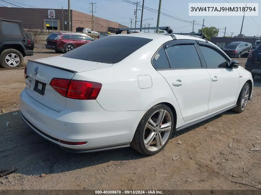 3VW4T7AJ9HM318794 2017 Volkswagen Jetta Gli