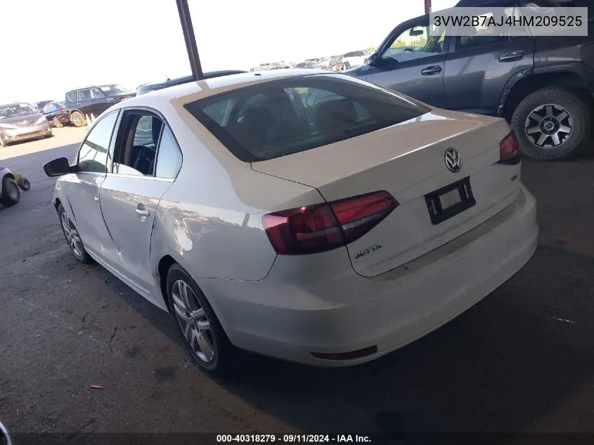 3VW2B7AJ4HM209525 2017 Volkswagen Jetta S