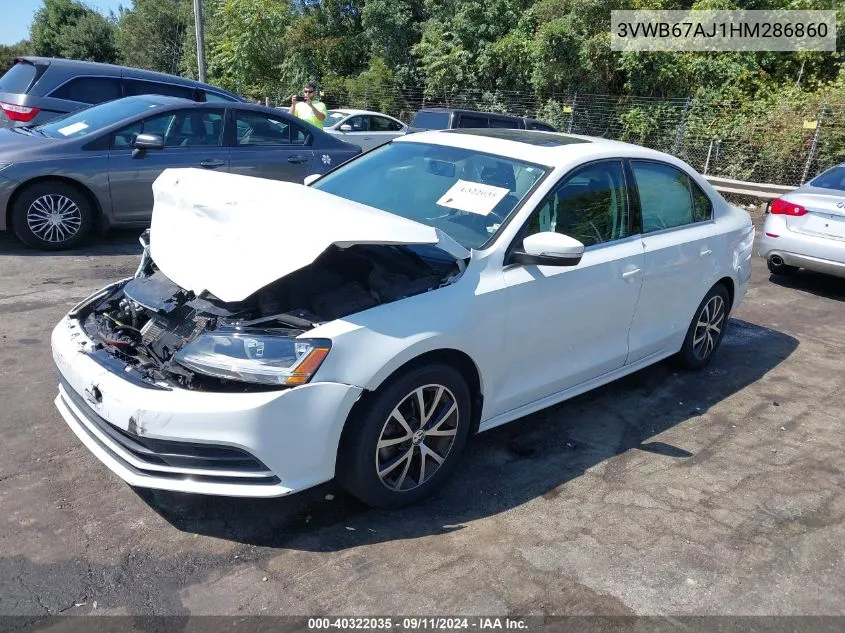 2017 Volkswagen Jetta 1.4T Se VIN: 3VWB67AJ1HM286860 Lot: 40322035