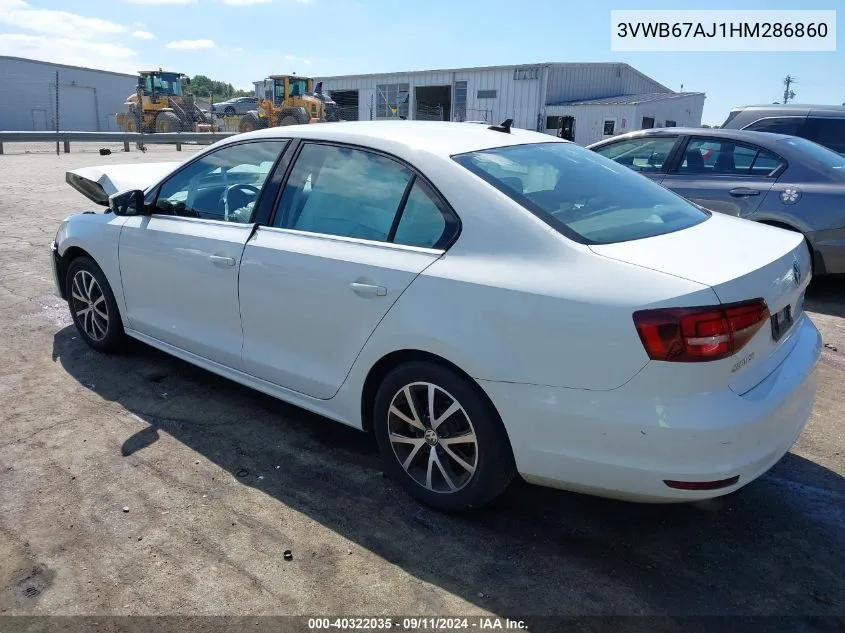 3VWB67AJ1HM286860 2017 Volkswagen Jetta 1.4T Se