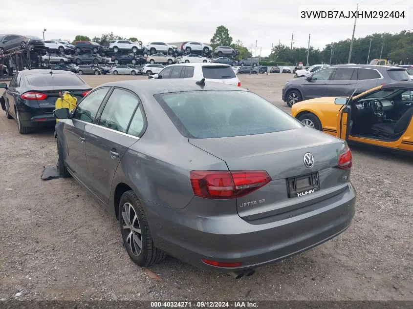 3VWDB7AJXHM292404 2017 Volkswagen Jetta Se