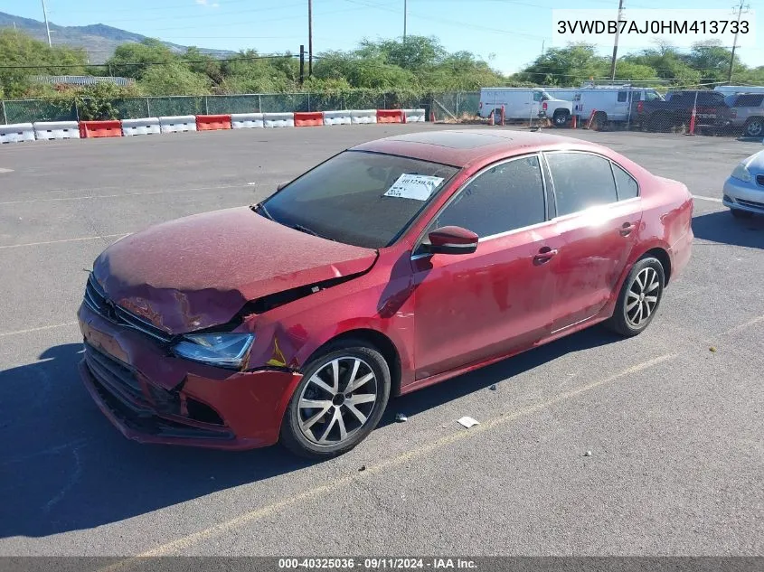 2017 Volkswagen Jetta 1.4T Se VIN: 3VWDB7AJ0HM413733 Lot: 40325036