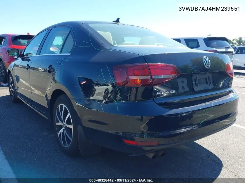 3VWDB7AJ4HM239651 2017 Volkswagen Jetta 1.4T Se