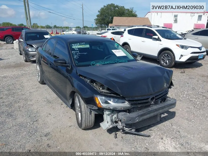 2017 Volkswagen Jetta 1.4T S VIN: 3VW2B7AJXHM209030 Lot: 40338473