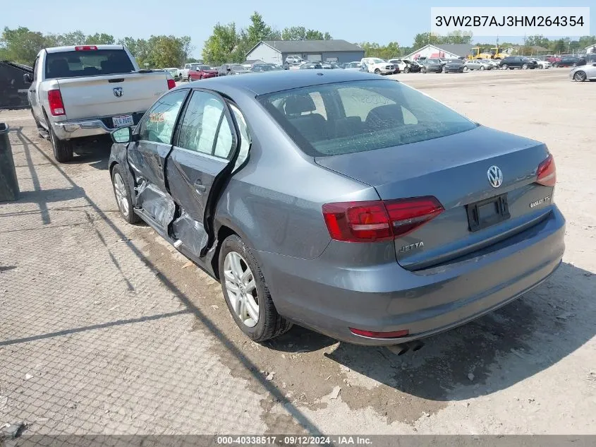 3VW2B7AJ3HM264354 2017 Volkswagen Jetta 1.4T S