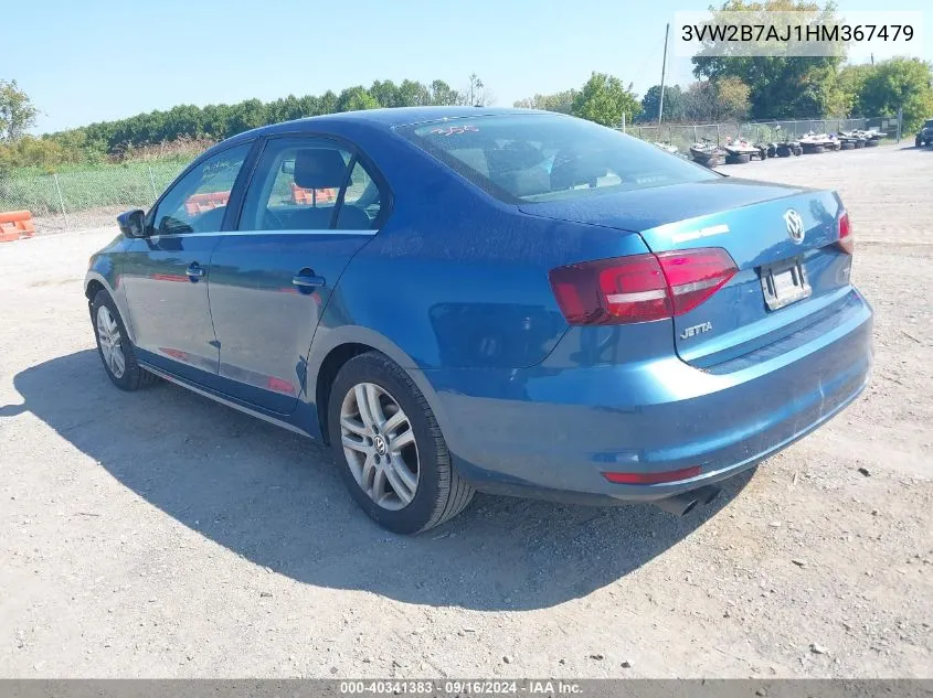 3VW2B7AJ1HM367479 2017 Volkswagen Jetta 1.4T S