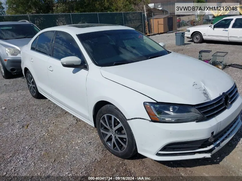 2017 Volkswagen Jetta 1.4T Se VIN: 3VWDB7AJXHM212048 Lot: 40341734