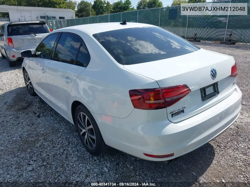 3VWDB7AJXHM212048 2017 Volkswagen Jetta 1.4T Se