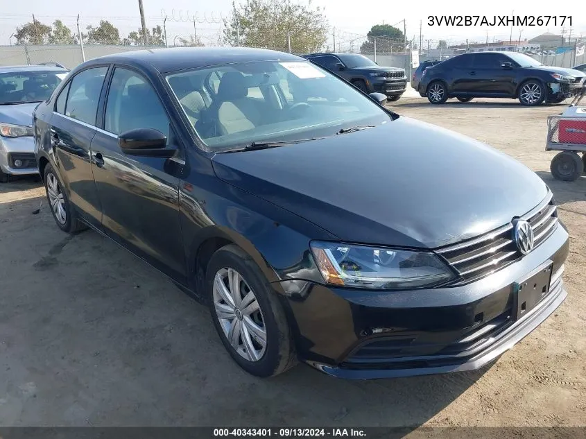 3VW2B7AJXHM267171 2017 Volkswagen Jetta 1.4T S