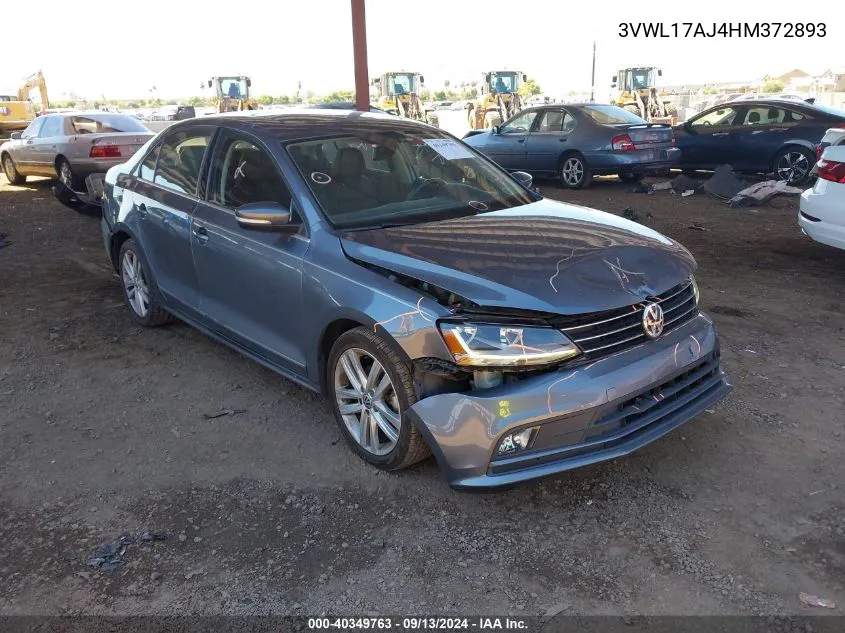 3VWL17AJ4HM372893 2017 Volkswagen Jetta 1.8T Sel/1.8T Sel Premium