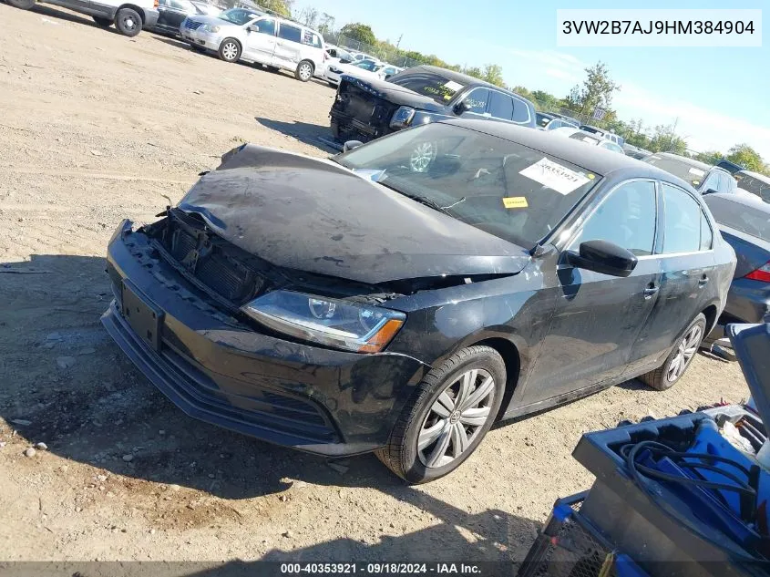 2017 Volkswagen Jetta 1.4T S VIN: 3VW2B7AJ9HM384904 Lot: 40353921