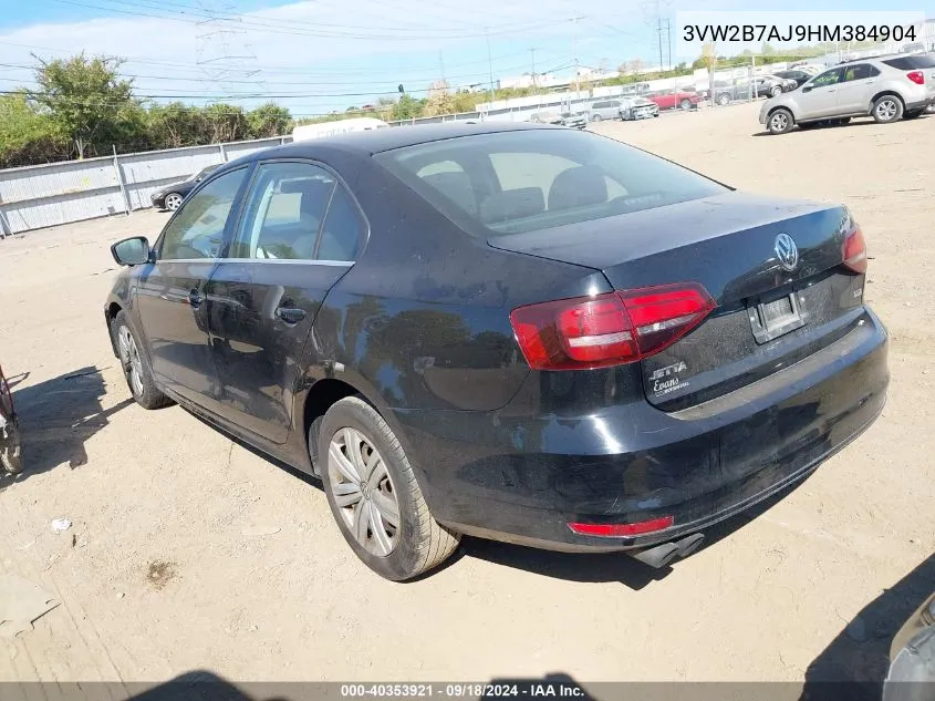 3VW2B7AJ9HM384904 2017 Volkswagen Jetta 1.4T S