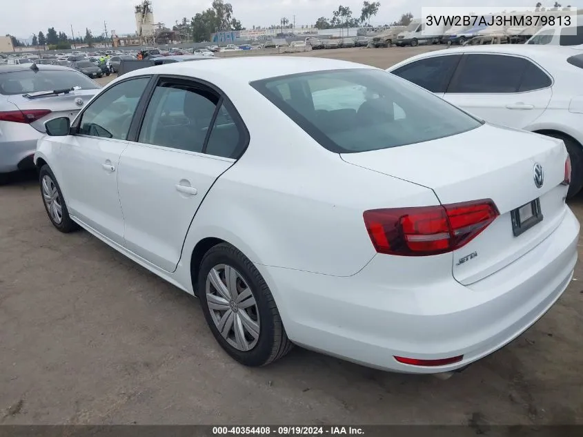 3VW2B7AJ3HM379813 2017 Volkswagen Jetta 1.4T S