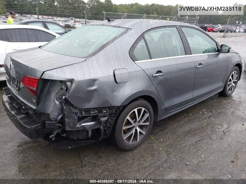 3VWDB7AJXHM235118 2017 Volkswagen Jetta Se