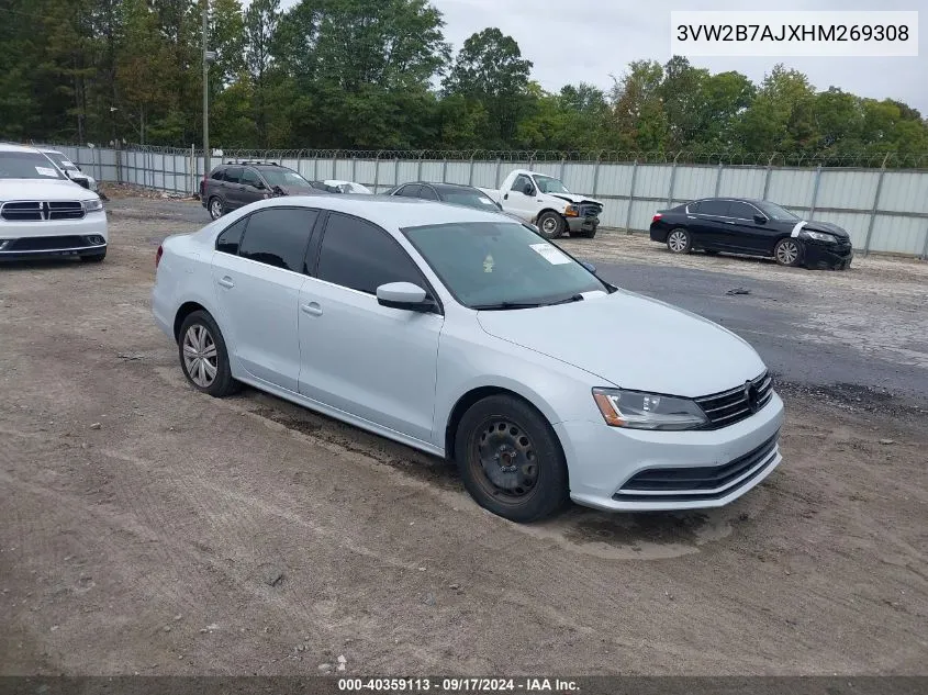 2017 Volkswagen Jetta 1.4T S VIN: 3VW2B7AJXHM269308 Lot: 40359113