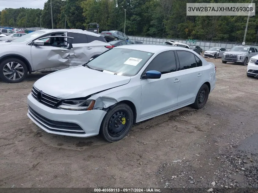 2017 Volkswagen Jetta 1.4T S VIN: 3VW2B7AJXHM269308 Lot: 40359113