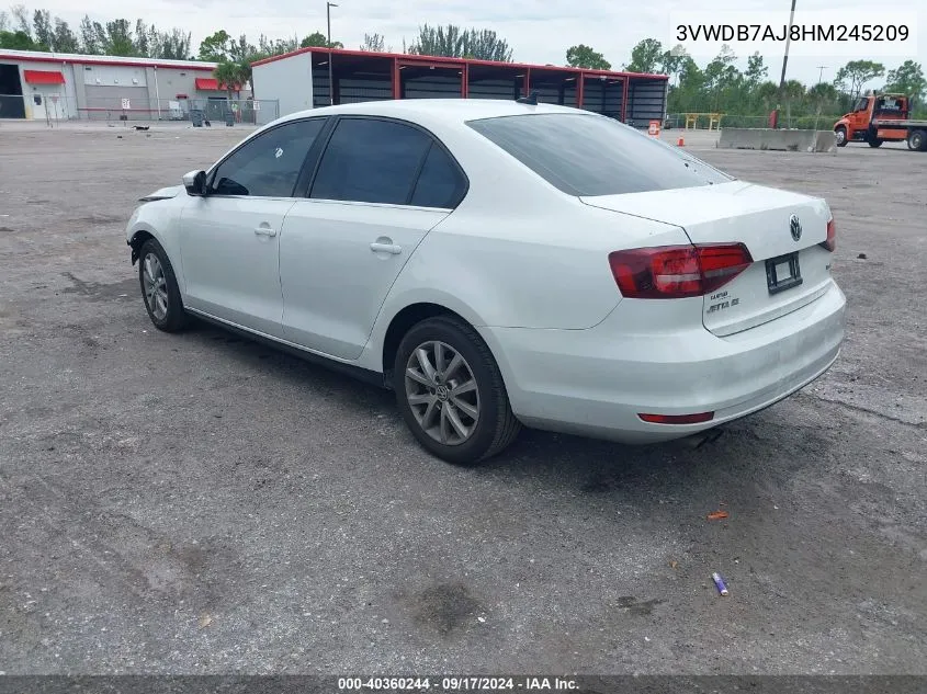 3VWDB7AJ8HM245209 2017 Volkswagen Jetta 1.4T Se