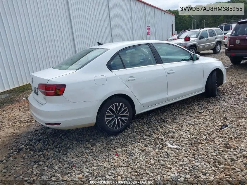 3VWDB7AJ8HM385955 2017 Volkswagen Jetta 1.4T Se