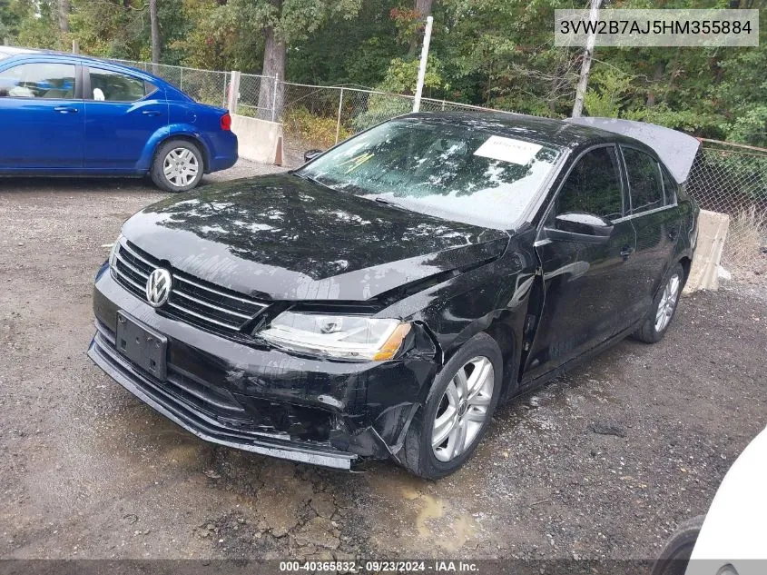 3VW2B7AJ5HM355884 2017 Volkswagen Jetta 1.4T S