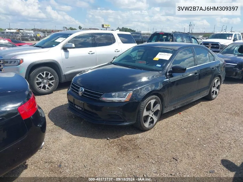 2017 Volkswagen Jetta 1.4T S VIN: 3VW2B7AJ6HM309397 Lot: 40373737