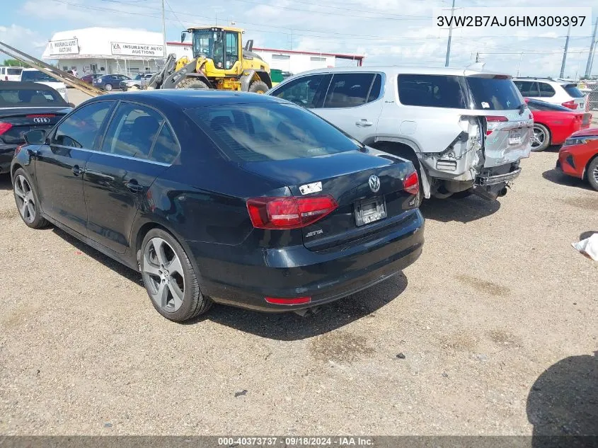 2017 Volkswagen Jetta 1.4T S VIN: 3VW2B7AJ6HM309397 Lot: 40373737