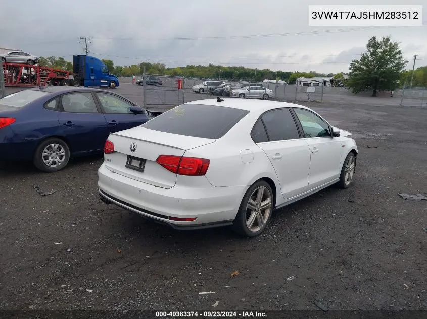 3VW4T7AJ5HM283512 2017 Volkswagen Jetta Gli