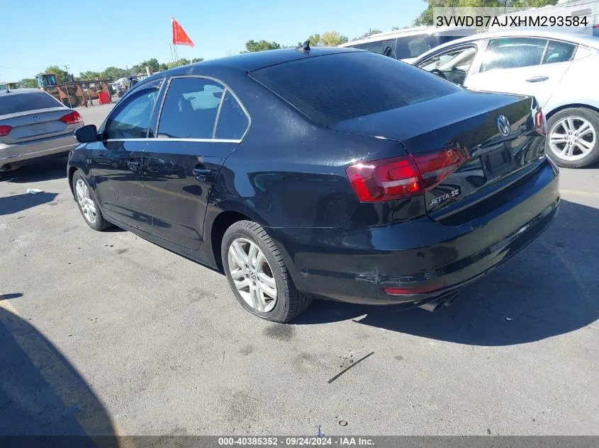 3VWDB7AJXHM293584 2017 Volkswagen Jetta 1.4T Se