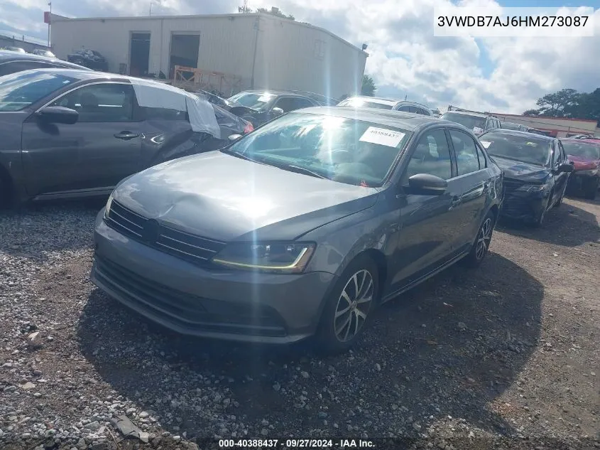 3VWDB7AJ6HM273087 2017 Volkswagen Jetta 1.4T Se