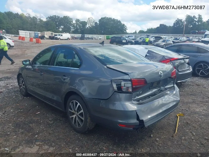 3VWDB7AJ6HM273087 2017 Volkswagen Jetta 1.4T Se