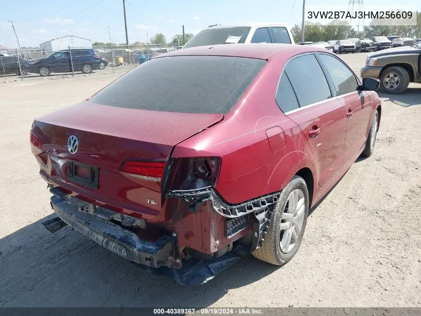 2017 Volkswagen Jetta 1.4T S VIN: 3VW2B7AJ3HM256609 Lot: 40389367