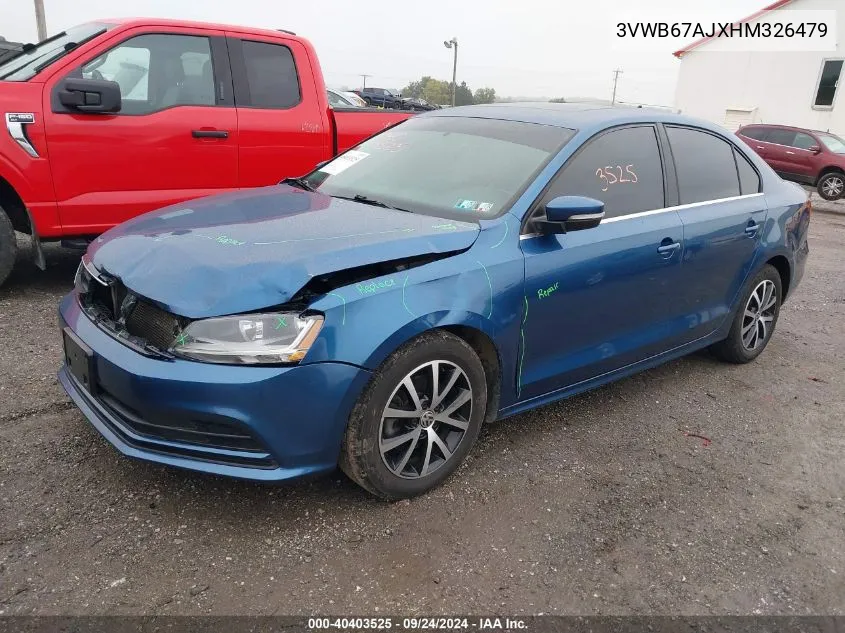 2017 Volkswagen Jetta 1.4T Se VIN: 3VWB67AJXHM326479 Lot: 40403525