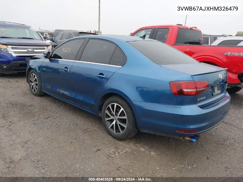 3VWB67AJXHM326479 2017 Volkswagen Jetta 1.4T Se