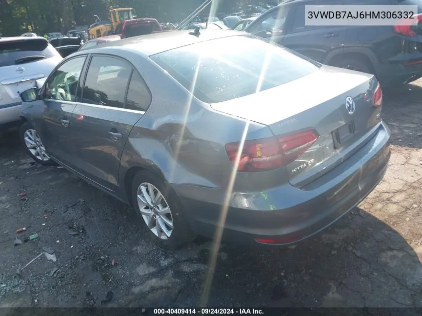 3VWDB7AJ6HM306332 2017 Volkswagen Jetta 1.4T Se