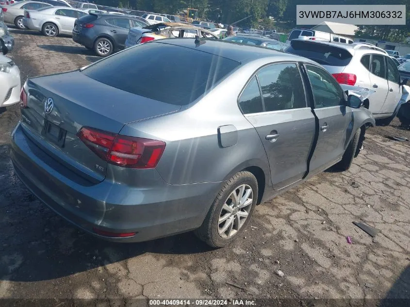 3VWDB7AJ6HM306332 2017 Volkswagen Jetta 1.4T Se