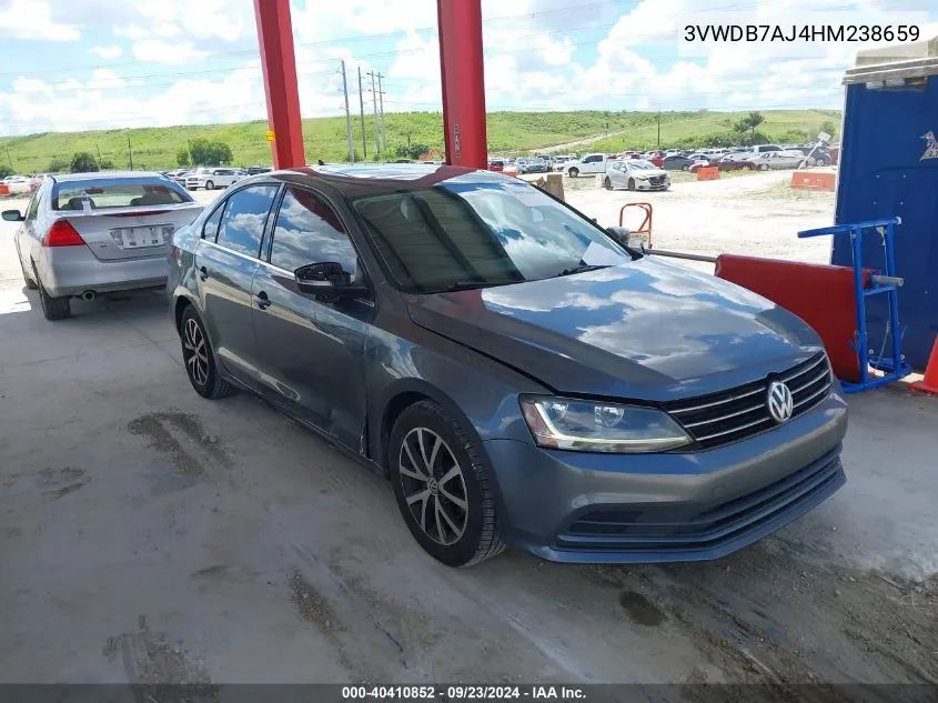 2017 Volkswagen Jetta 1.4T Se VIN: 3VWDB7AJ4HM238659 Lot: 40410852