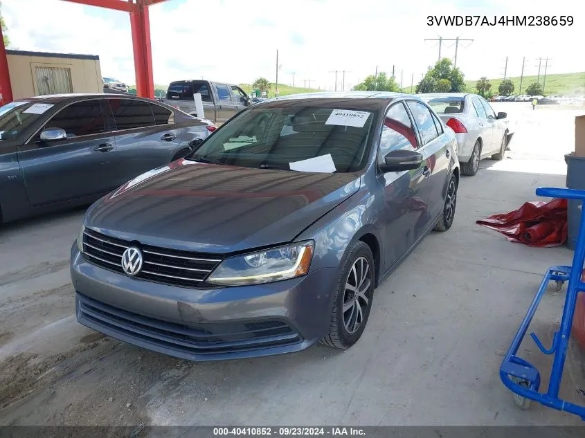 2017 Volkswagen Jetta 1.4T Se VIN: 3VWDB7AJ4HM238659 Lot: 40410852