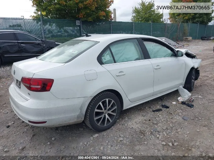 3VWB67AJ7HM370665 2017 Volkswagen Jetta 1.4T Se