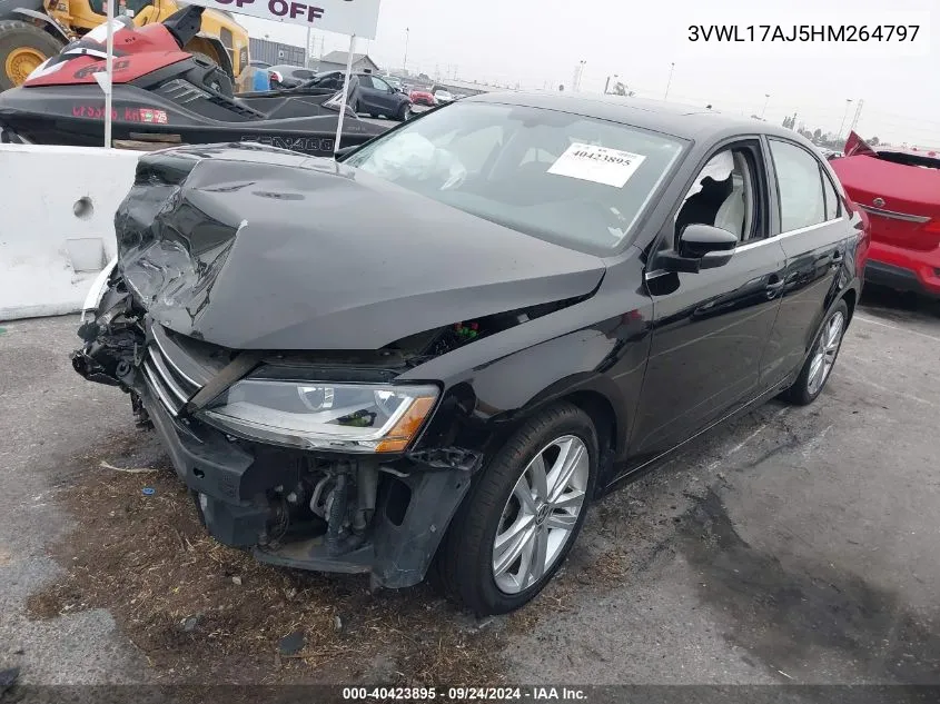 2017 Volkswagen Jetta 1.8T Sel/1.8T Sel Premium VIN: 3VWL17AJ5HM264797 Lot: 40423895