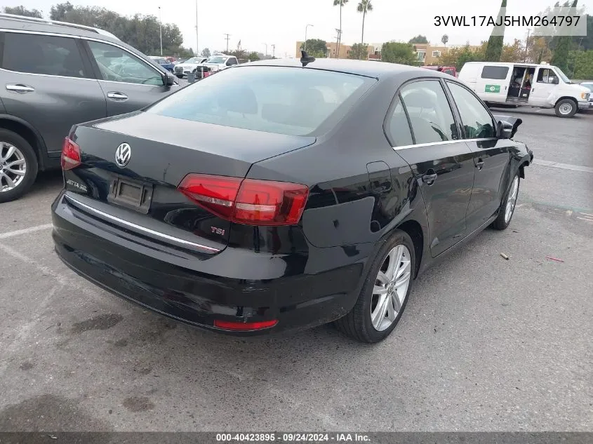 2017 Volkswagen Jetta 1.8T Sel/1.8T Sel Premium VIN: 3VWL17AJ5HM264797 Lot: 40423895