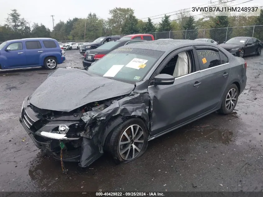 3VWDB7AJ1HM248937 2017 Volkswagen Jetta 1.4T Se