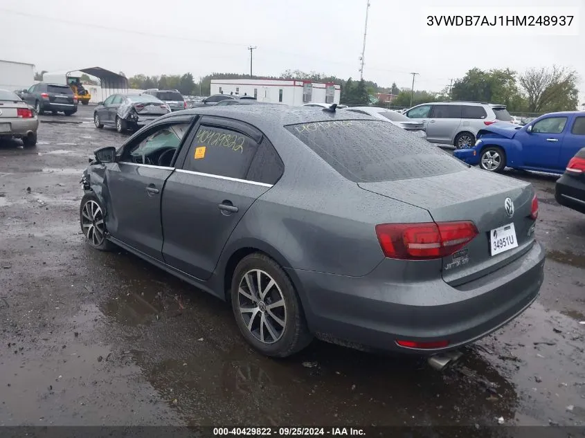 3VWDB7AJ1HM248937 2017 Volkswagen Jetta 1.4T Se